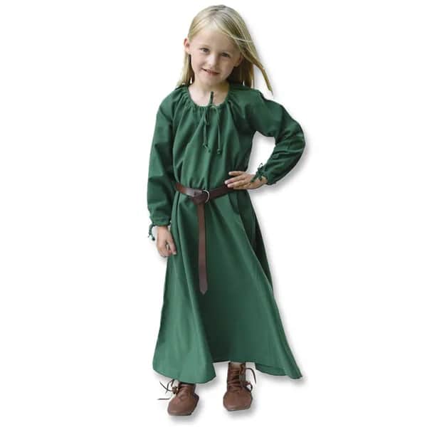 Kinder Mittelalterkleid Ana, grün in 146