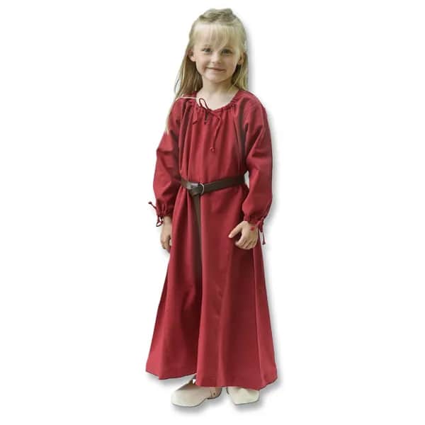 Kinder Mittelalterkleid Ana, rot in 110
