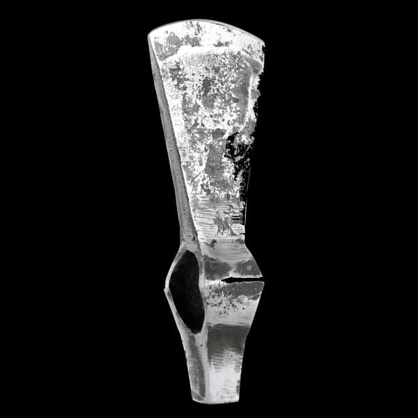 Frühmittelalterliche Hammerkopfaxt, stumpf, ca. 18cm, schaukampf