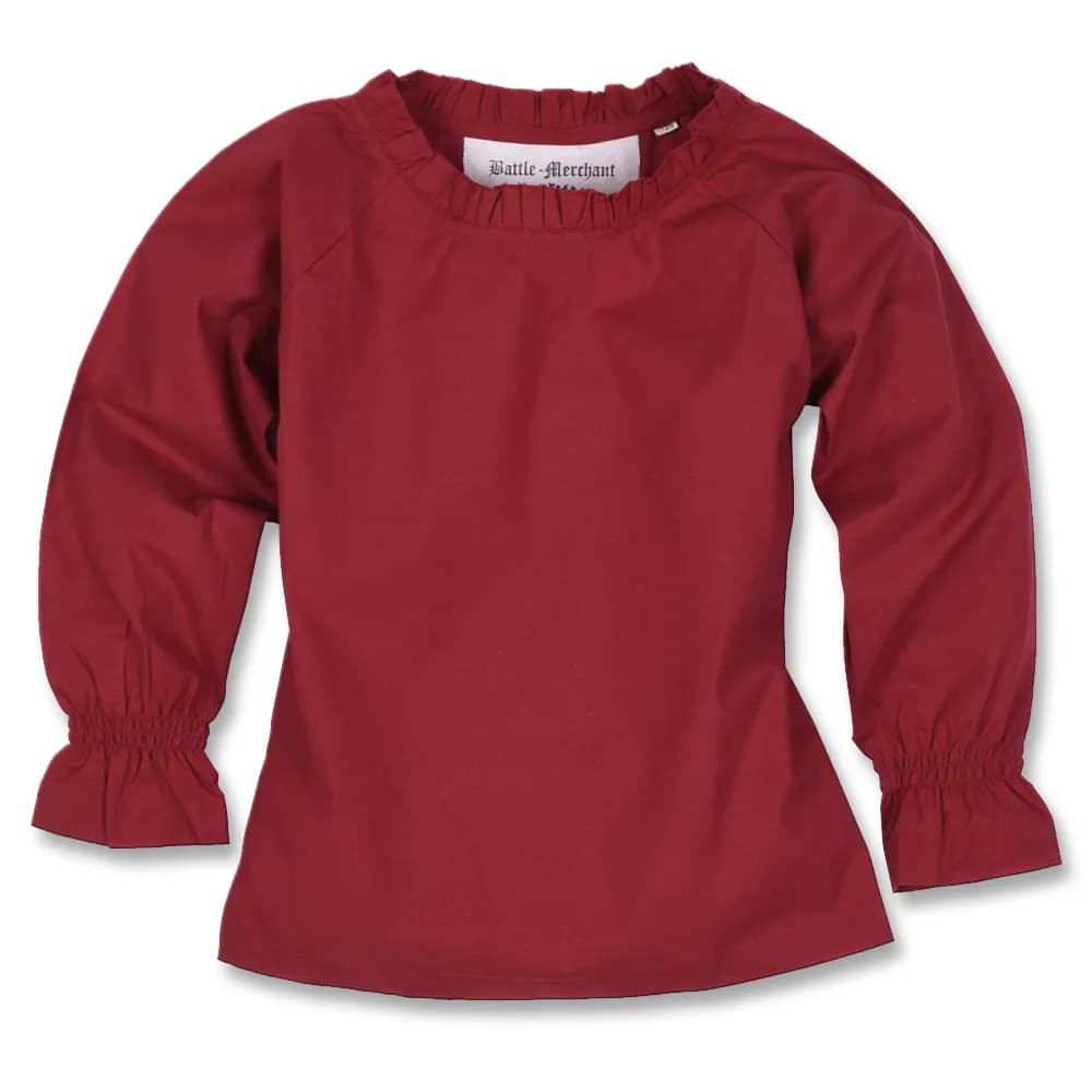Kinder Mittelalter-Bluse Helena, rot in 128