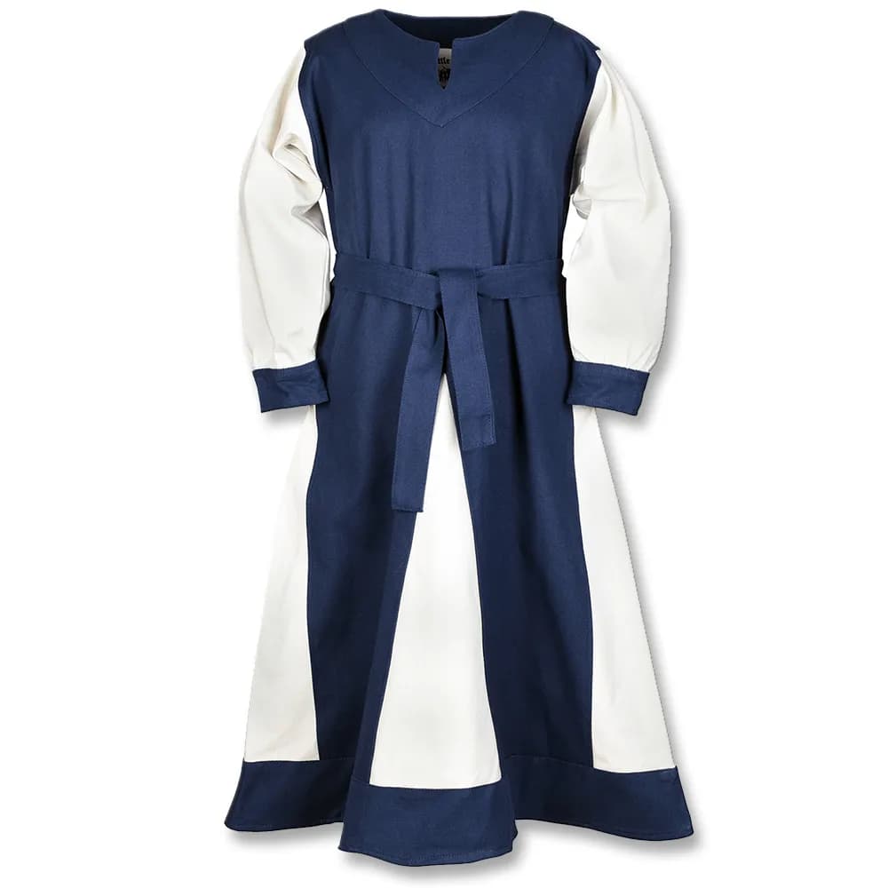 Kinder-Wikingerkleid Solveig, blau/natur