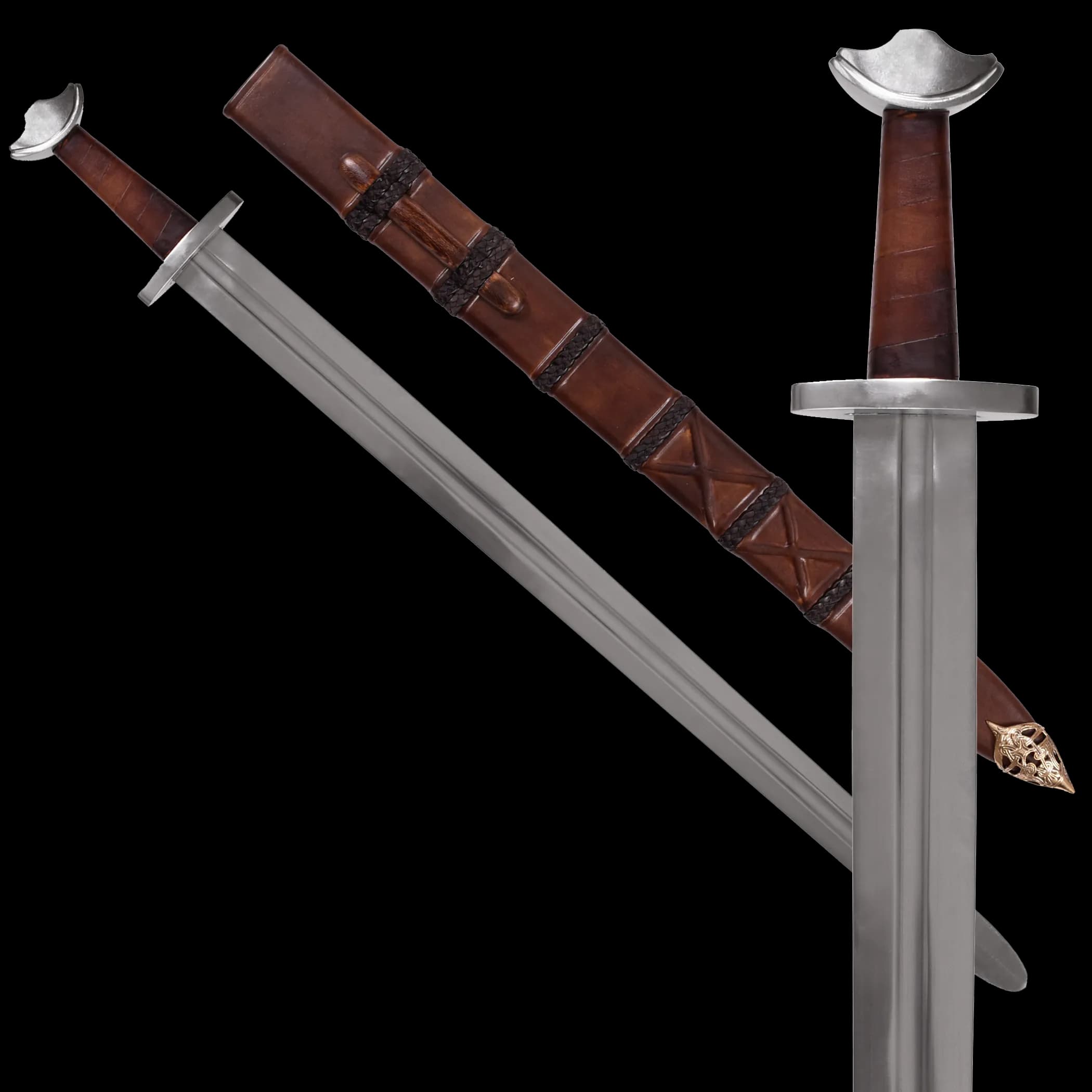 Wikingerschwert mit Scheide, Schaukampfschwert SK-B