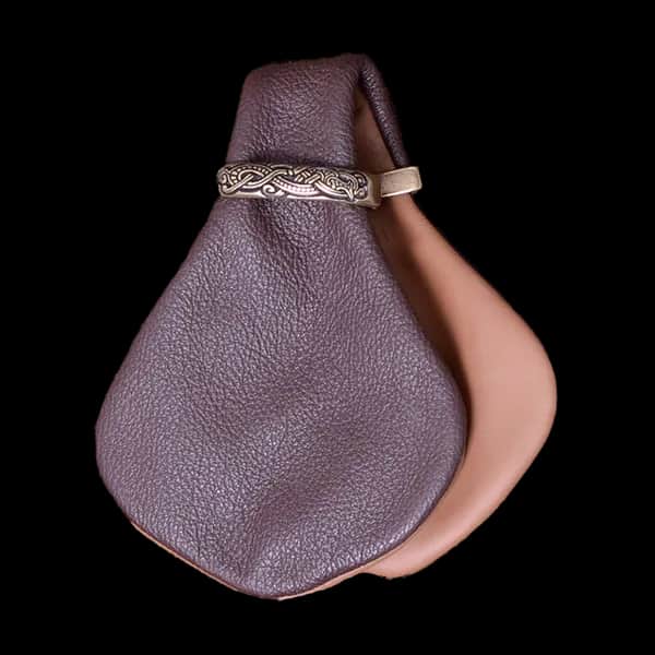 Mittelalterliche Geldkatze - Chazza, Beige/Braun