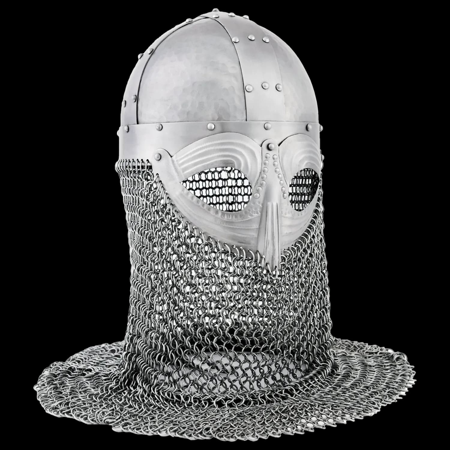 endelhelm mit Kettenbrünne, 1,2 mm Stahl