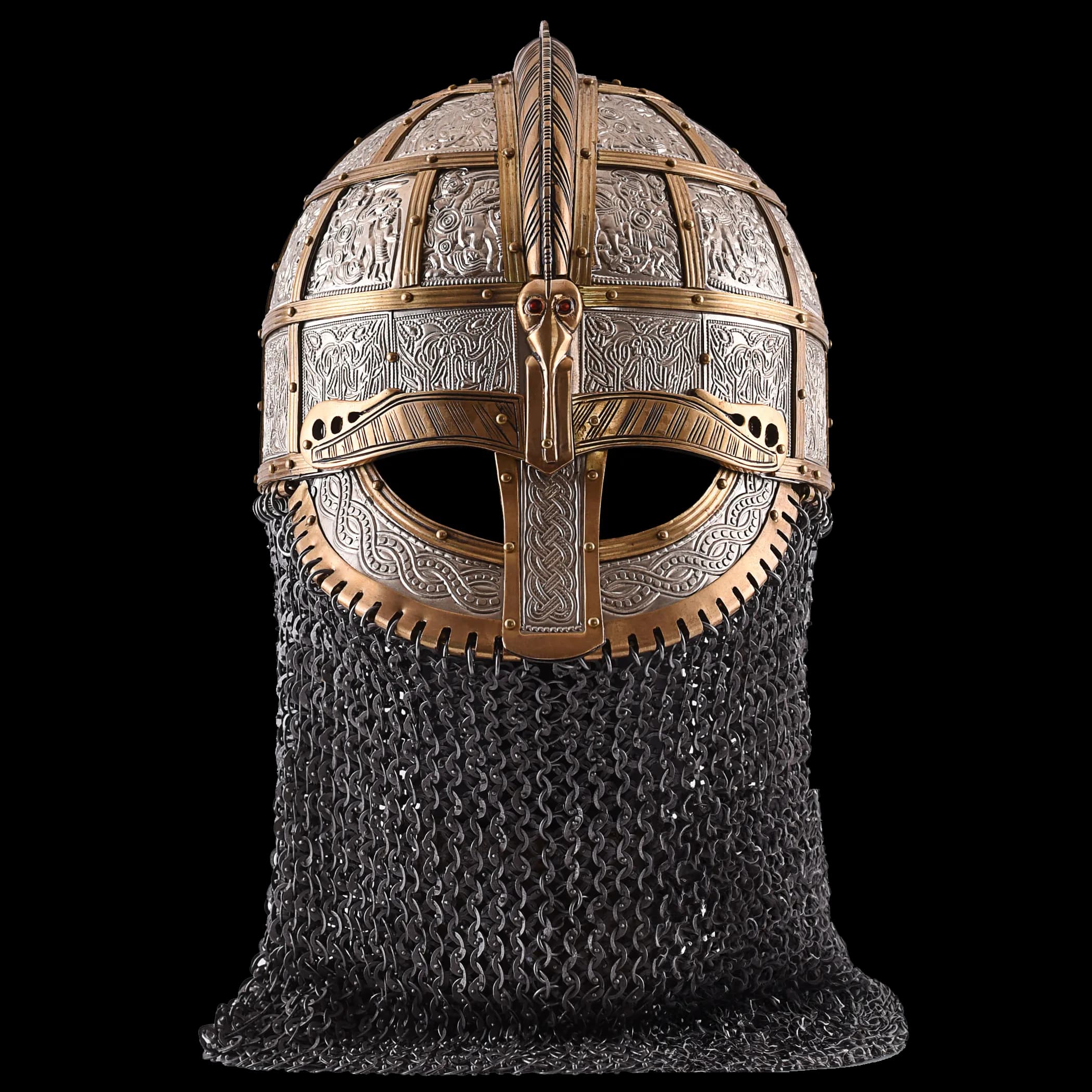 Vendelzeitlicher Helm nach Original aus dem Bootsgrab 8 in Valsgärde, Schweden