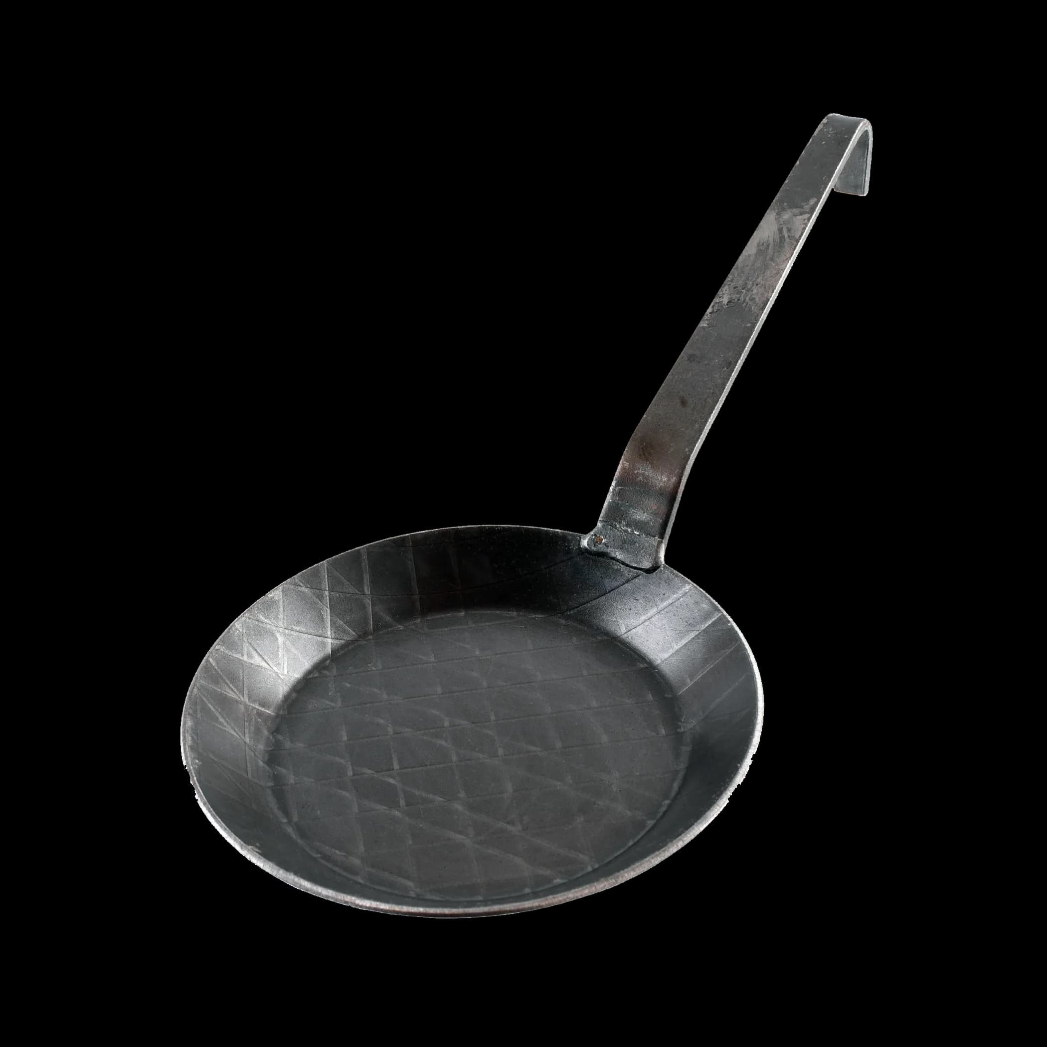 Bratpfanne mit geschmiedetem Hakenstiel, ca. 32 cm