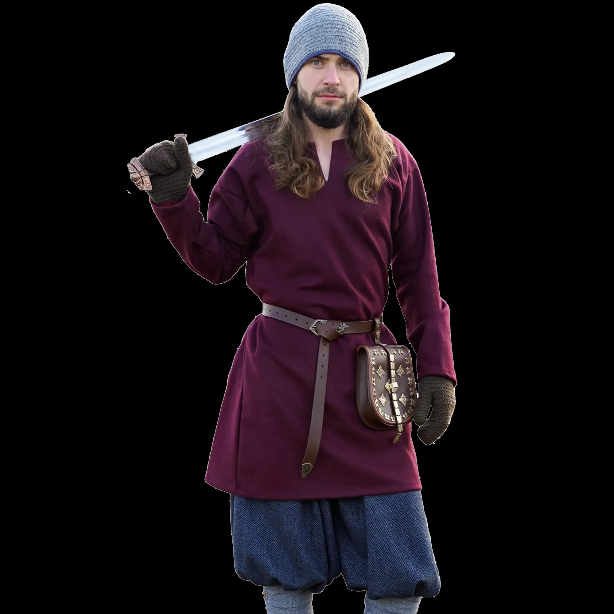 Erik, authentische Wikinger Tunika, 100% schwere Wolle