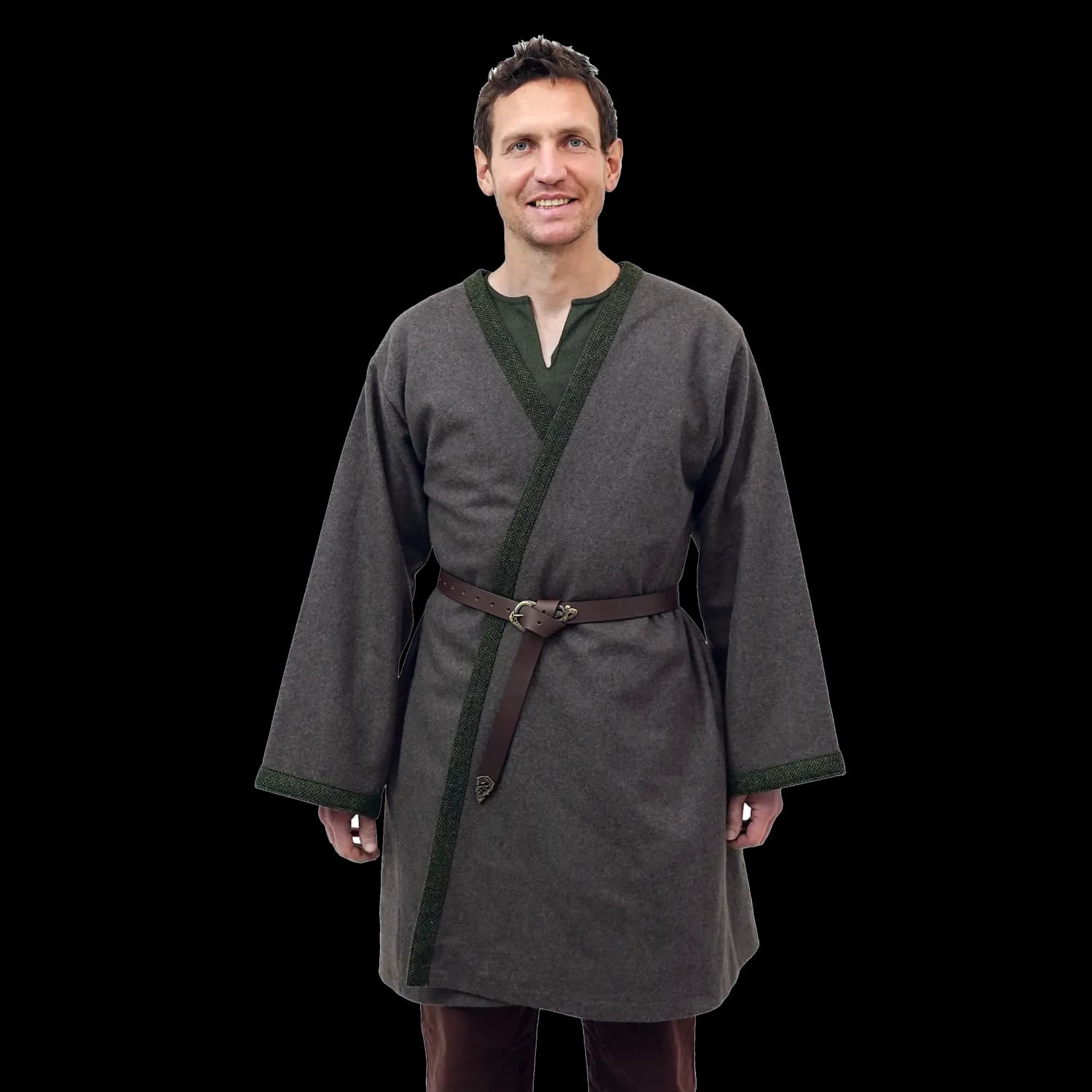 Wikinger Klappenrock Wolljacke Haithabu, "Birka Jarl Kaftan", 100% Wolle