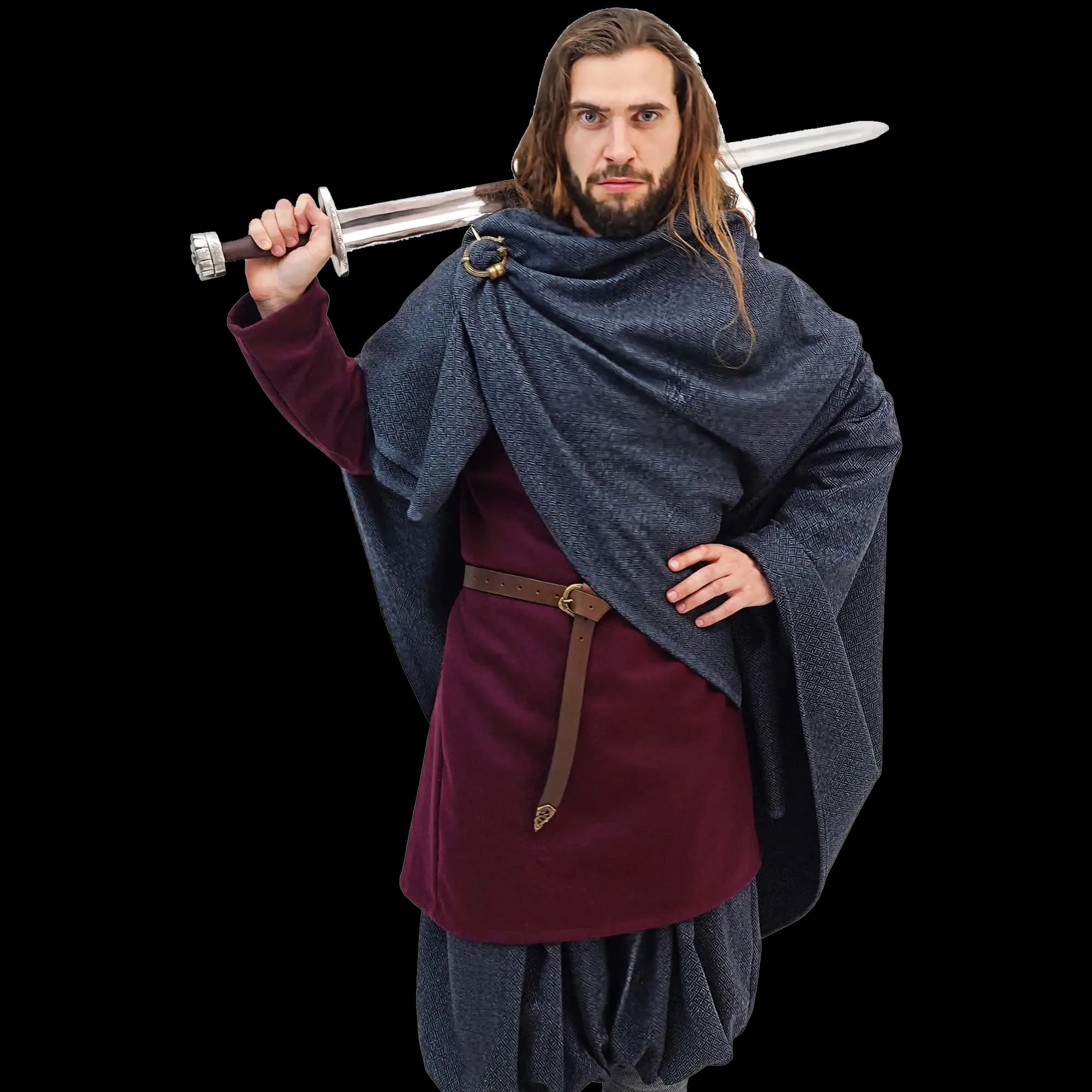 Alaric Wikinger Mantel, 80% Wolle 20% Nylon