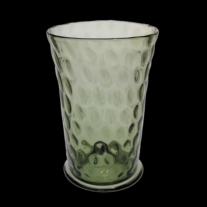 Spätmittelalterlicher Glasbecher mit Muldendekor, nach Original aus Böhmen