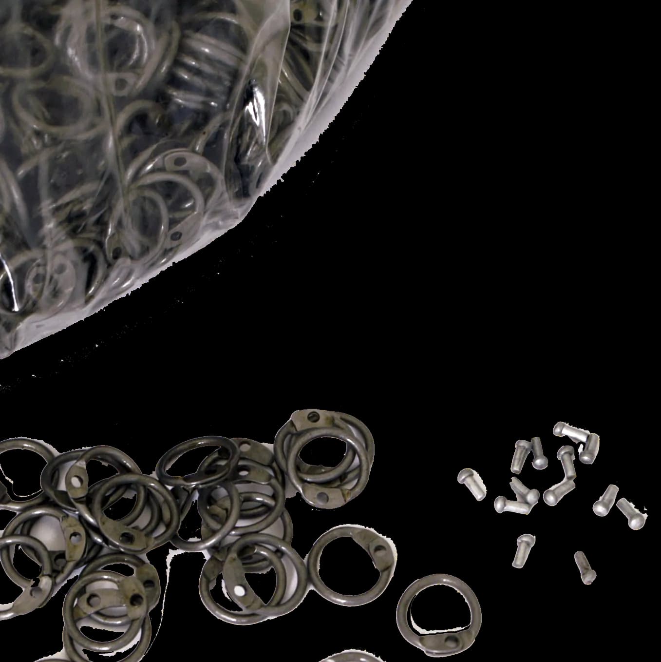 RRV 1 kg lose runde Ringe zum Vernieten, ID 8mm, unbehandelt