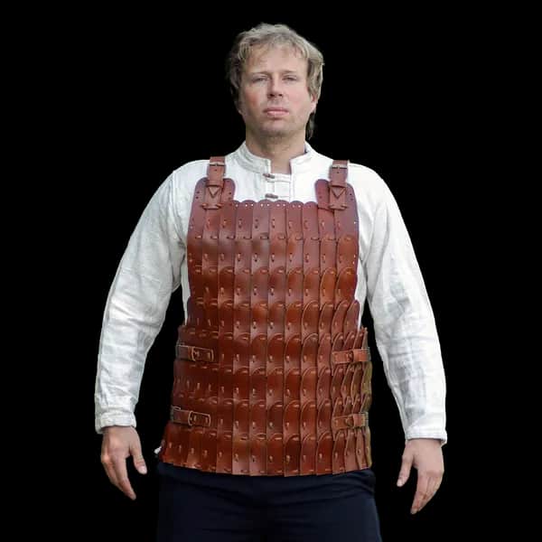 Frühmittelalterliche Leder-Lamellen-Rüstung im Wikingerstil